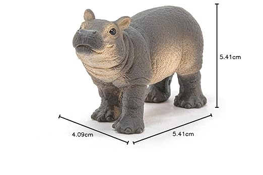 Schleich Wild Life, Animal Figurine, Animal Toys for Boys and Girls 3-8 Years Old, Baby Hippopotamus