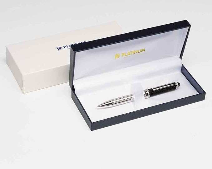 Platinum 3 Features Sharp Writing Ballpoint Pen + Black + Red Black Nian Goat Pen Shrink Leather MWBL10000 # 1