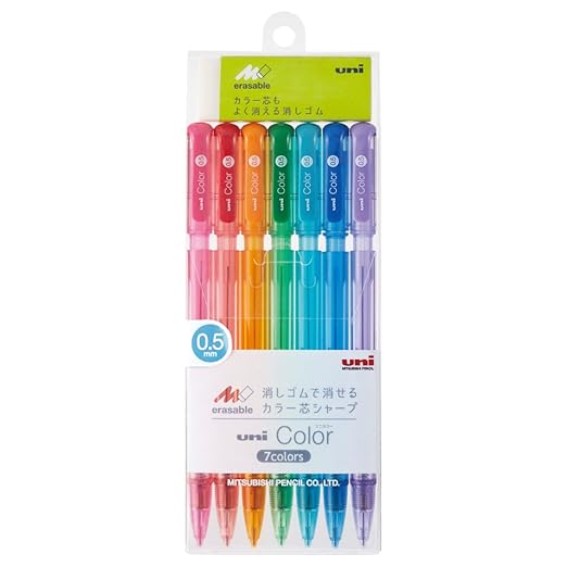 Unii Mitsubishi Pencil Uni Color Mechanical Pencil, Uni Color, 7 color Assorted