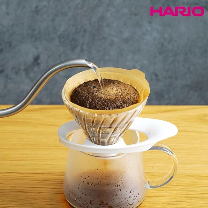 Hario VCF-01-40M-5S-AZ+ V60 Coffee Filter, For 1-2 Cups, 200 Sheets, Set of 40 Sheets × 5 Packs, Amazon Original Set, Made in Japan, FSC Certified Product, 01, M, Unbleached