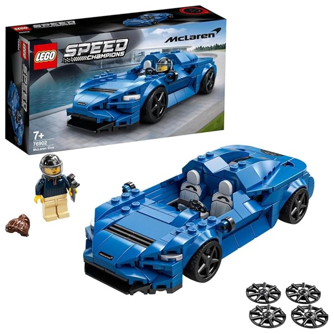 LEGO Speed Champions McLaren Elva 76902 Building Kit (263 Pcs),Multicolor
