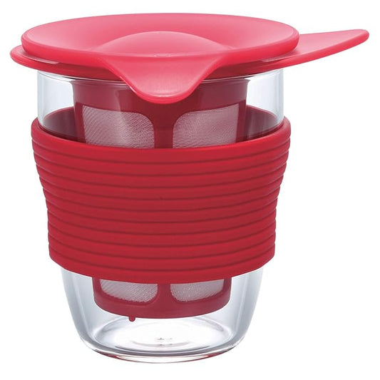 Hario HDT-M-R Handy Tea Maker, Medium, Red