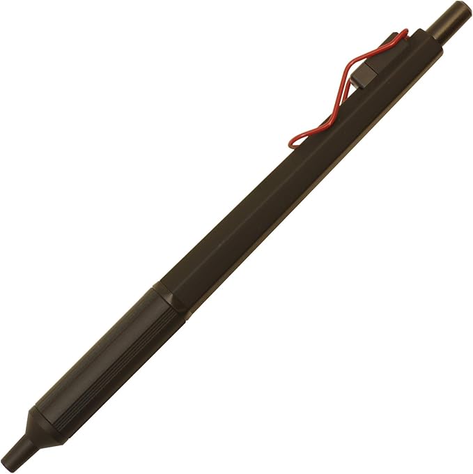 Mitsubishi Pencil Jetstream Edge SXN100338BK15 Oil-Based Ballpoint Pen, 0.015-Inch (0.38 mm) Ballpoint Diameter, Black/Red