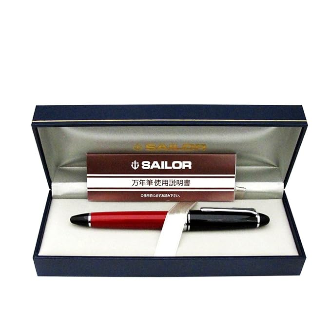 Sailor red axis fountain pen BENI fine print (F) 11-1029-223