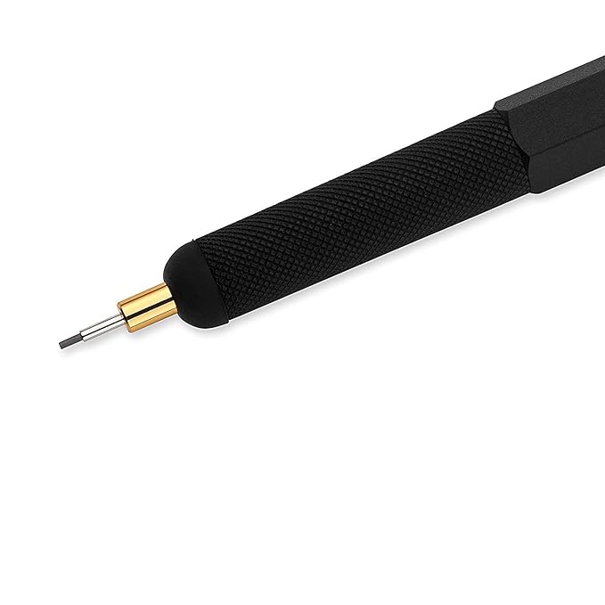 Rotring 800+ Premium Hybrid Mechanical Pencil & Touchscreen Stylus, 0.7mm, Black Barrel