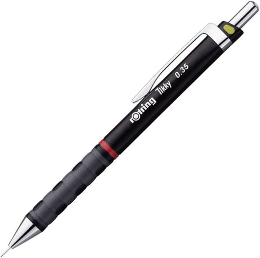 Rotring Mechanical Pencil Ticky for Drafting, Black, 1904694, 0.35mm