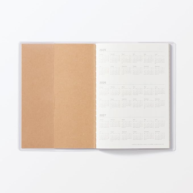 MUJI 84854507 2026 A6 Monthly Planner, Starts on December 2025