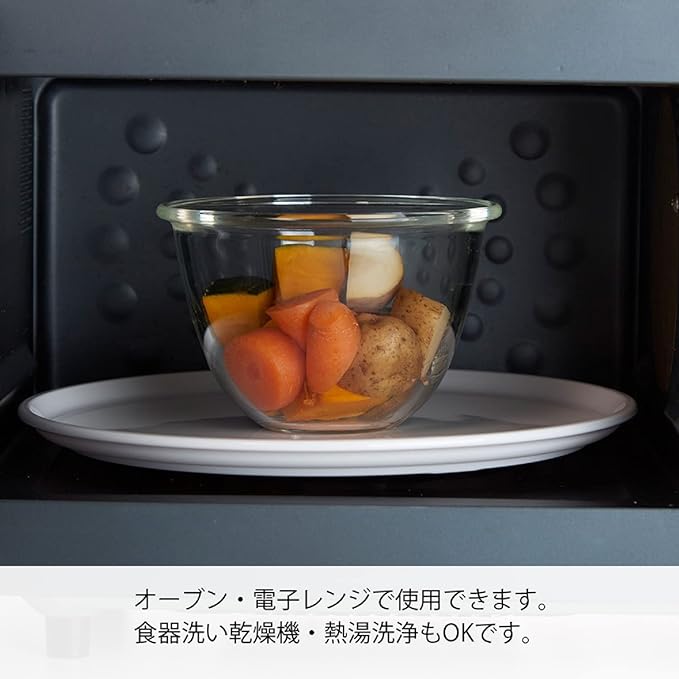 HARIO MXP-900 Mixing Bowl, Heat Resistant Glass, 30.4 fl oz (900 ml), Multi Ball, Made in Japan