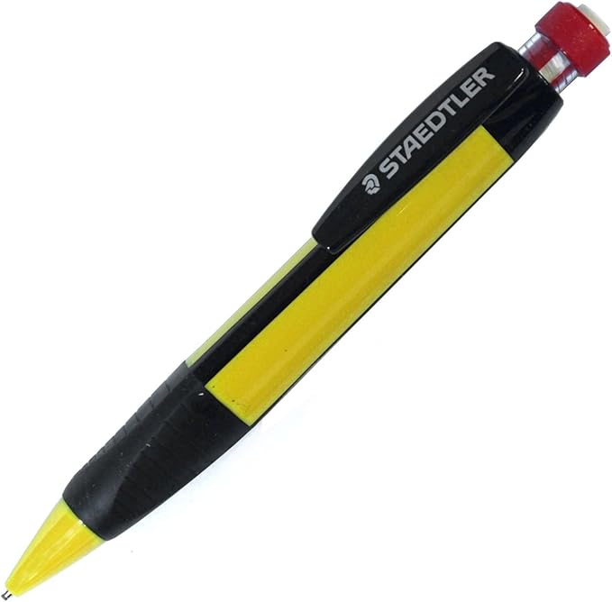 Staedtler Mechanical Pencil, 0.05 inches (1.3 mm), Triangular Shank, White 771-0