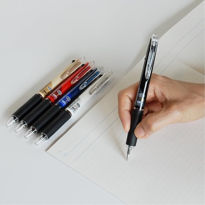Uni Jetstream Multi Pen 2and1, 0.5mm Ballpoint Pen (, Black, Red) and 0.5mm Mechanical Pencil, Black Body (MSXE350005.24)