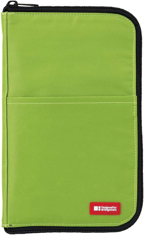 Lihit Lab A7653-4 Pen Case, Flat Type, Wide, Orange