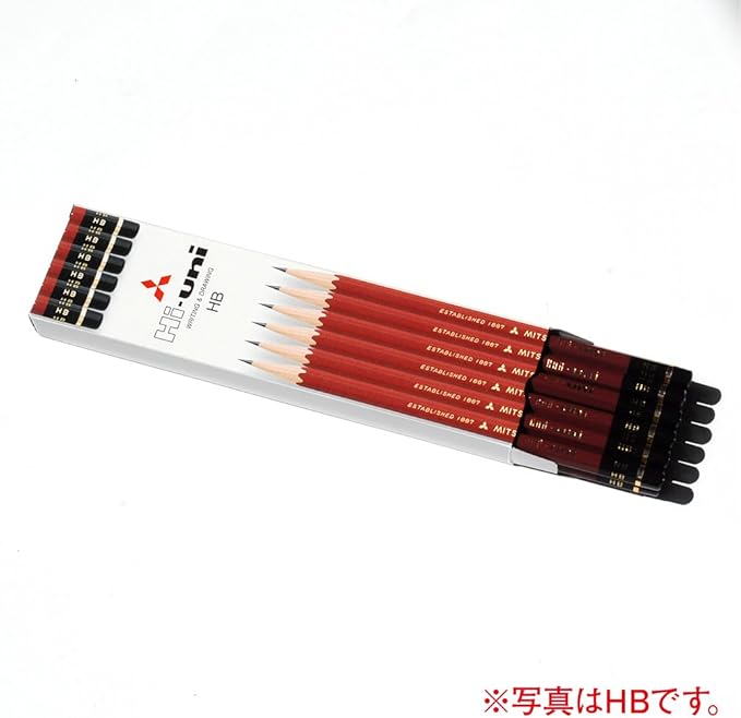 Uni Mitsubishi Pencil Hi-Uni K B 1 Dozen Paper Box HUKB