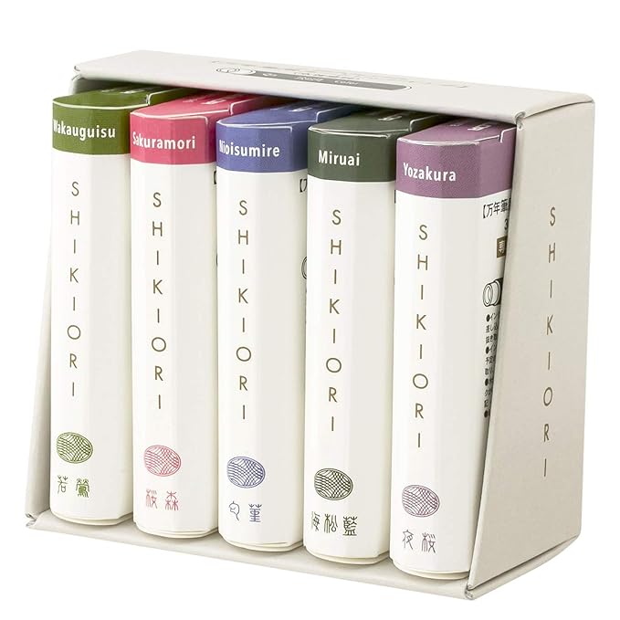 Sailor Fountain Pen, Cartridge Ink, Four Seasons Weave, 5 Colors Set, Winter 13-1750-004 (5 colors of spring)