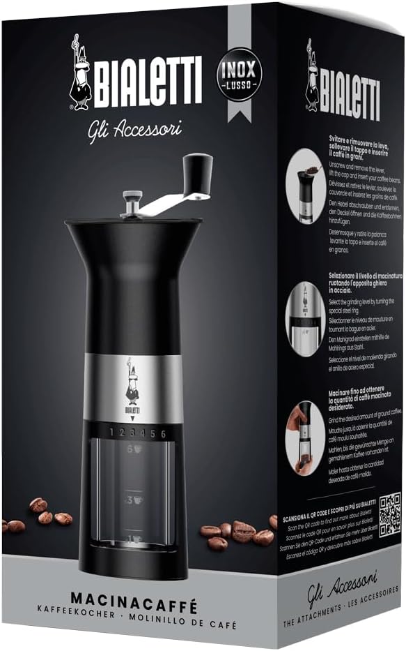 Bialetti Premium Coffee Grinder Macina Cafe Coffee Grinder Manual