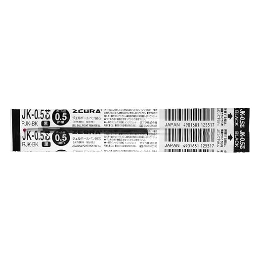 Zebra gel ballpoint pen extra lead JK-0.5mm Black (10 pieces) B-RJK-BK