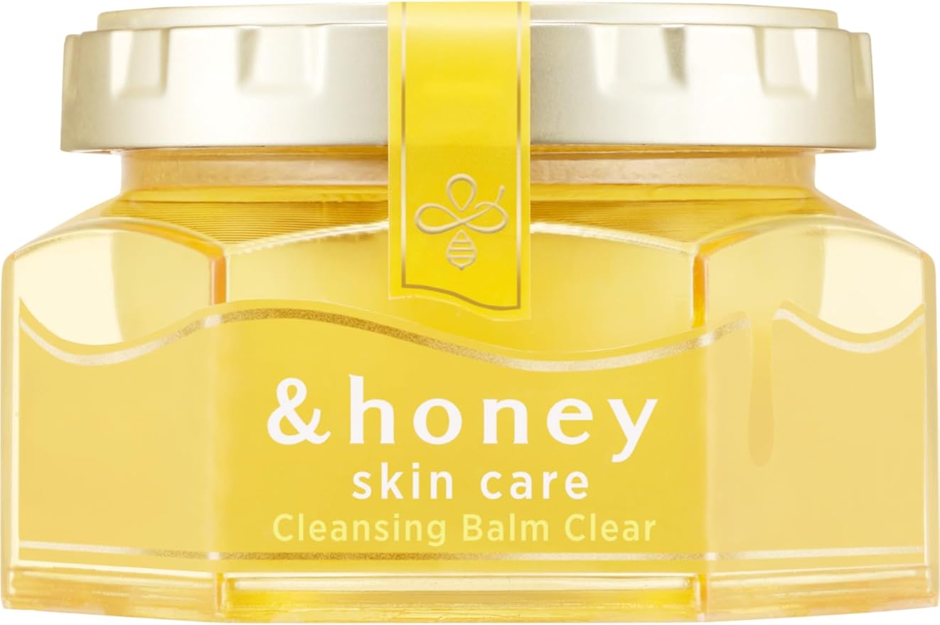 & Honey Cleansing Balm, Clear, 3.2 oz (90 g), Dropping and Moisturizing Your Skin Honey Beauty?Pore Care, For Refreshing and Clear Skin?" W Wash Necessary Eyelash Can Be Applied