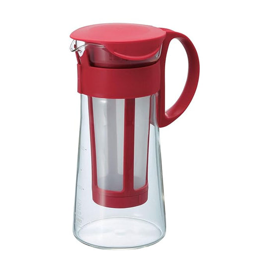 Hario Mizudashi Cold Brew Coffee Pot, 600 ml, Red, Glass