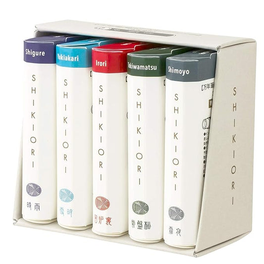 Sailor Fountain Pen, Cartridge Ink, Four Seasons Weave, 5 Colors Set, Winter 13-1750-004 (5 colors in winter)