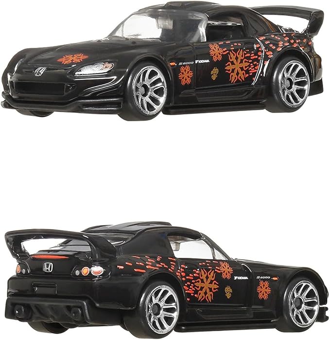 Hot Wheels 986J-HRN88 Fast and Furious Theme Assortment - Villains Vehicle Toy Mini Car, Pack of 10, Sold in Box, 3 Years Old and Up Multi