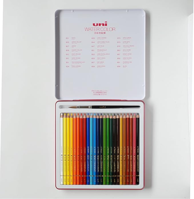 Uni Mitsubishi Pencil Watercolor Pencil Uni Watercolor 24 Colors UWC24C