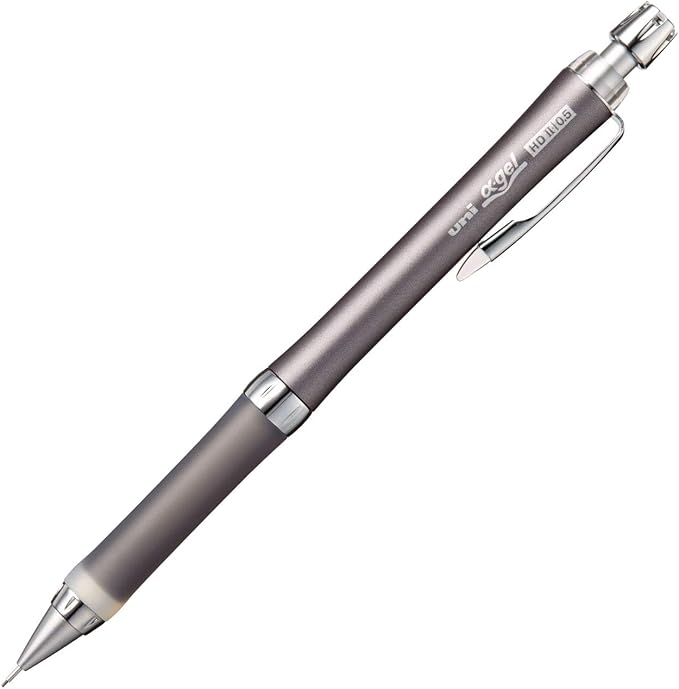 Mitsubishi Pencil Uni Alpha Gel Slim Firm Mechanical Pencil 0.5 Gun Metallic M5809GG1P.43