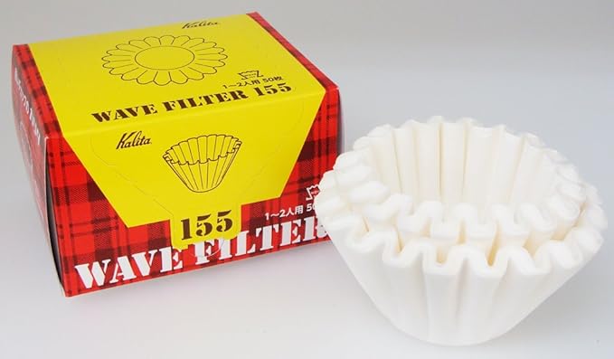 Kalita Coffee Paper Filter, Wave Filter, For 1 to 2 People, 150 Sheets