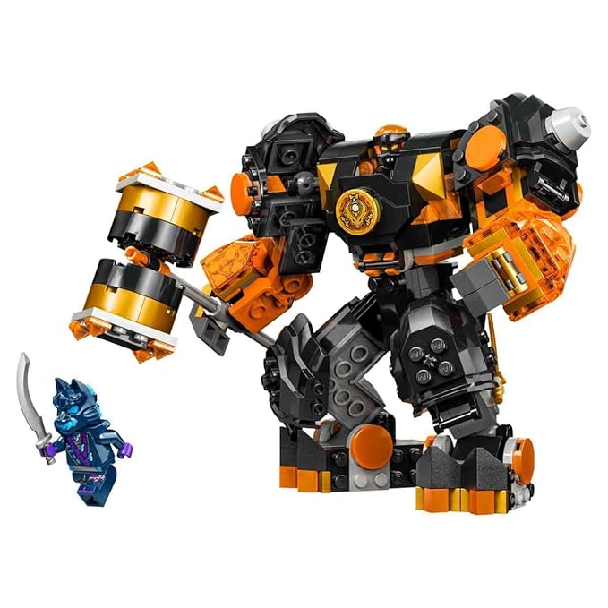 LEGO NINJAGO Cole’s Elemental Earth Mech Toy 71806 (235 Pieces)