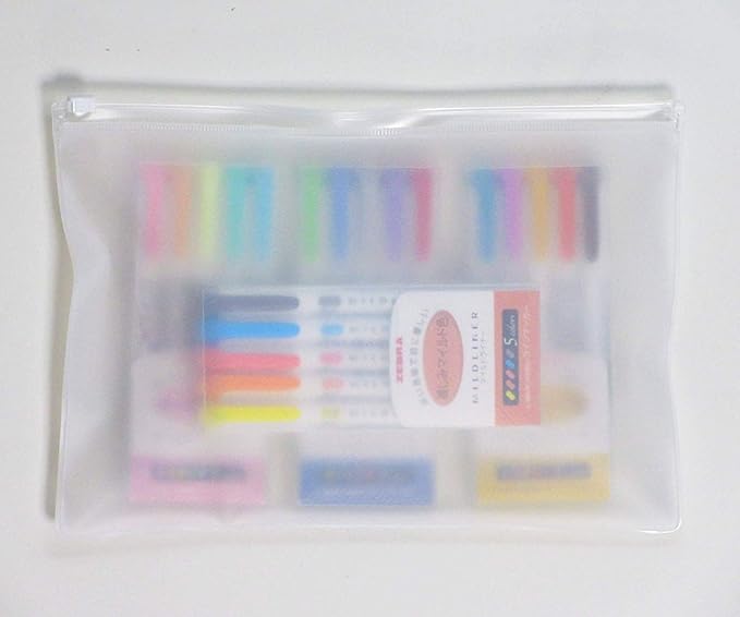Zebra Mildliner Broad, Fine highlighter pen set, 20 Pastel Color set (Assorted)