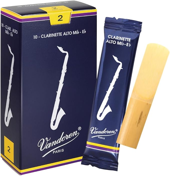 Vandoren Alto Reeds, Traditional, Hardness 2 (Pack of 10