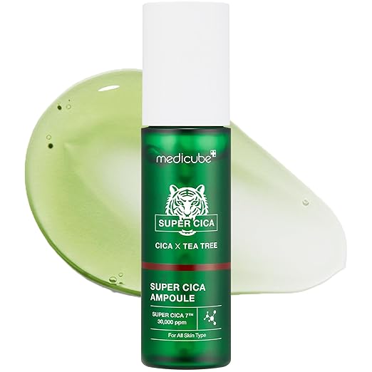 Medicube Super Cica Ampoule | Helps damaged skin with 61.5% Centella asiatica extract | Instant soothing and calming | Korean skincare 40ml
