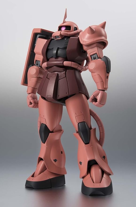 BANDAI Gundam Ms 06 S Zaku Ii Chars Custom Model Anime Version Robot Spirits Action Figure