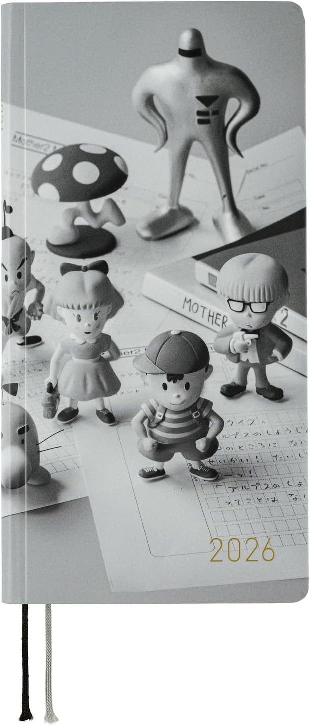 Hobonichi Daily Planner, 2026 weeks, Secret of MOTHER/MOTHER2 From January, Weekly Notebook, Weekly Lift, Slim, Vertical