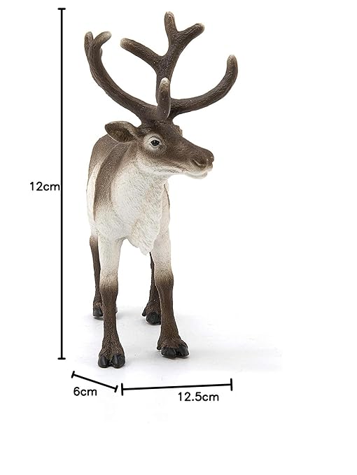 Schleich Wild Life, Animal Figurine, Animal Toys for Boys and Girls 3-8 Years Old, Reindeer