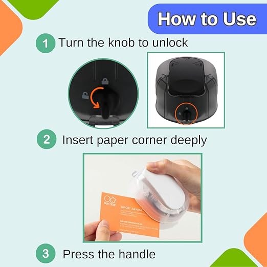 Sunstar Stationery Corner Cutter Kadomaru PRO NEO Black
