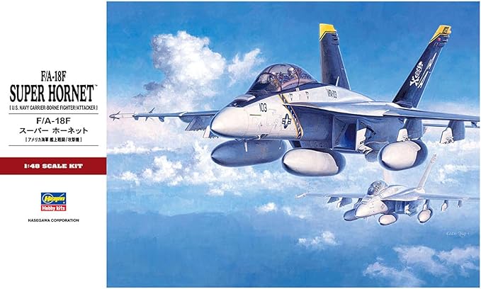 Hasegawa 1/48 US Navy F/A-18F Super Hornet Plastic Model PT38
