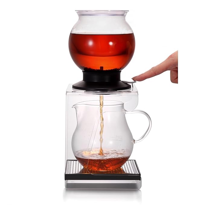 Hario Largo Tea Dripper TDR-80B Press The Witch, 800ml (27-ounce), Clear