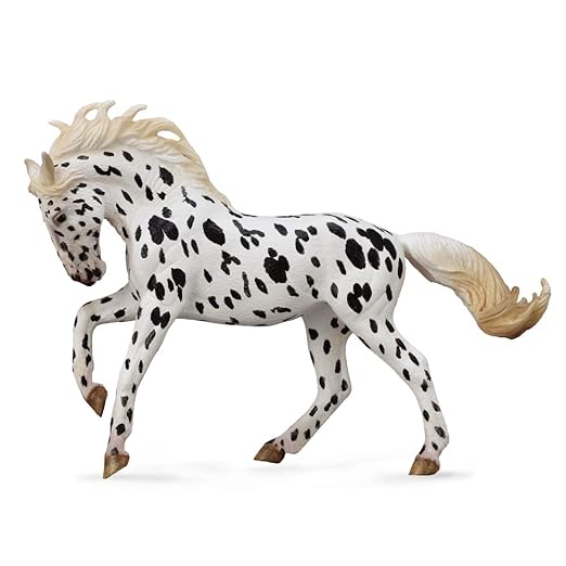 Collecta Horse Life Knabstrupper Black Leopard Mare Toy Figure