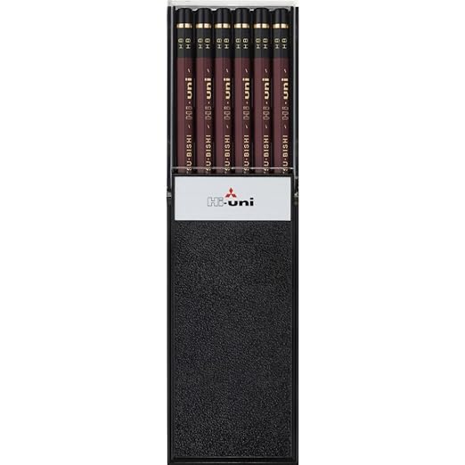 Uni Hi-Uni Wooden Pencil - HB - Box of 12 (HUHB)
