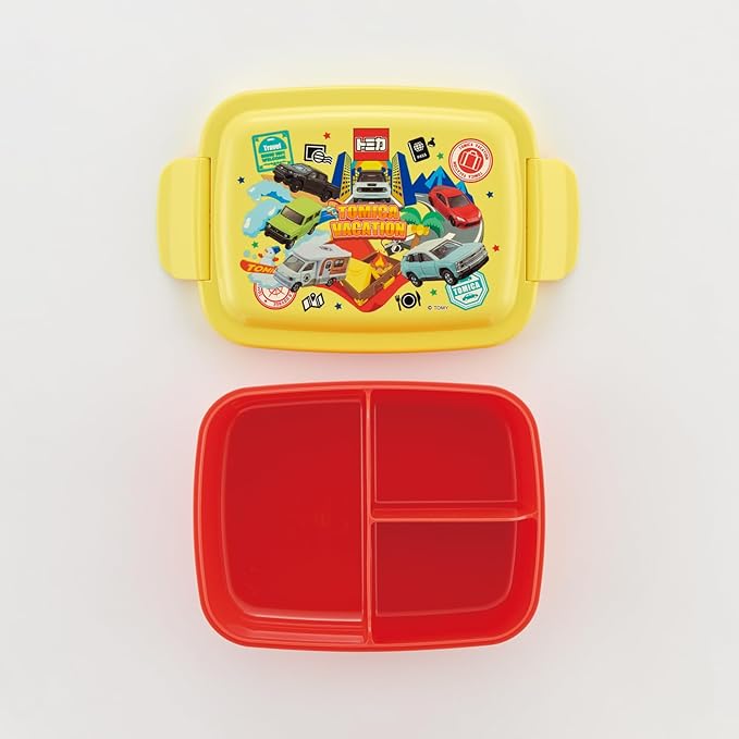 Skater P84 Kids Lunch Box, Dome-shaped, Integrated Dividers, 28.1 fl oz (820 ml), Tomica Boy, Made in Japan