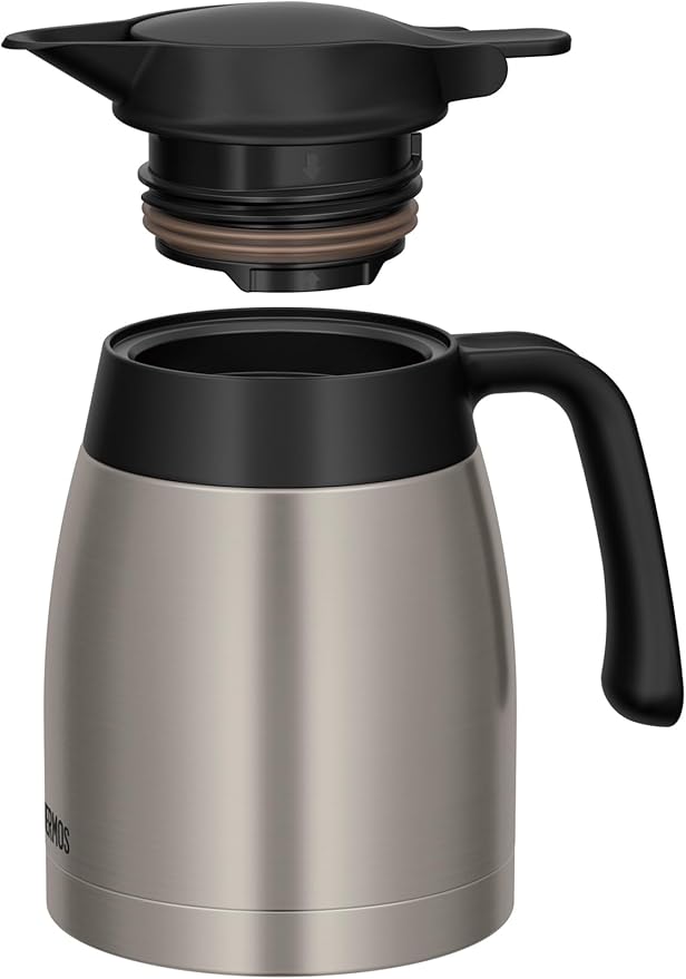 Thermos TTB-1001 SMT Stainless Steel Pot, Stainless Steel Matte, Insulated Tabletop Pot, Vacuum-Sealed Bottle Structure, Keeps Contents Hot or Cold