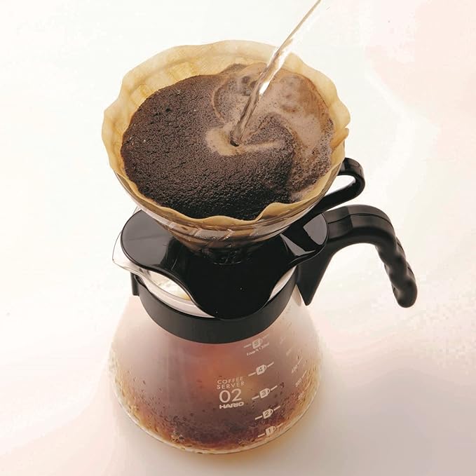 Hario Glass Coffee Dripper, Size 02, Black