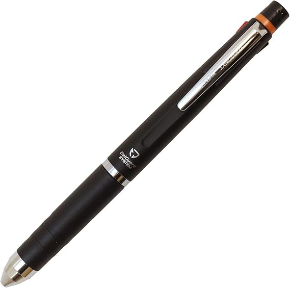 Zebra Multifunctional Item Delguard+2C, 2 Color 0.7mm Emulsion Ink Multi Bollpoint Pen + 0.5mm Pencil, Blue Body (P-B2SA85-BL)