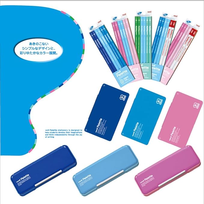Uni Mitsubishi Pencil Uni Palette K48252B Blue 2B Triangle Dozen