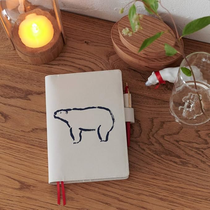 Hobonichi Cousin (A5) Size Notebook Cover Izumi Shiokawa/Polar Bear Relax