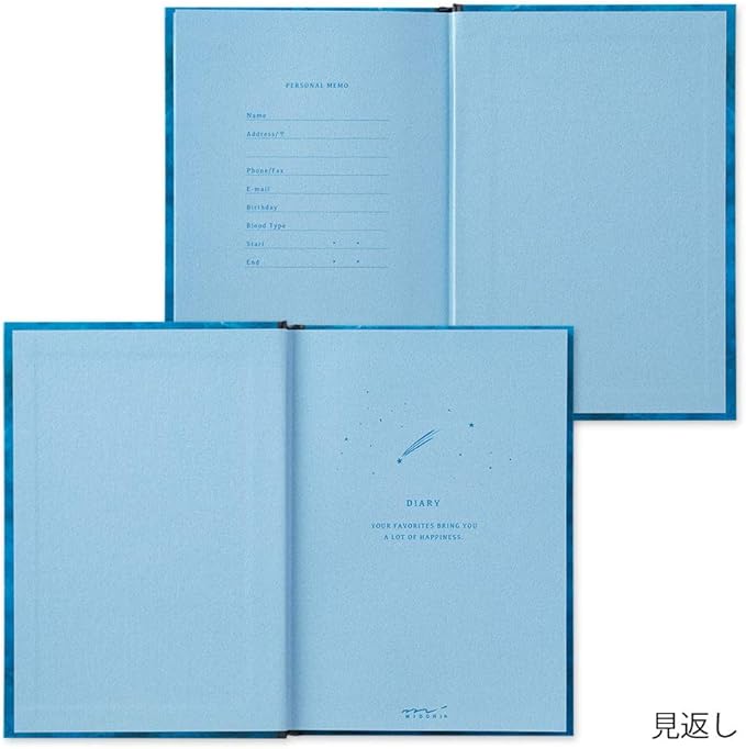 Midori 12886006 Diary, Night Sky Pattern