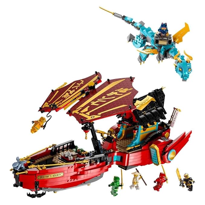 LEGO Ninjago Destiny'S Bounty Race Against Time 71797 Building Toy Set (1,739 Pcs),Multicolor