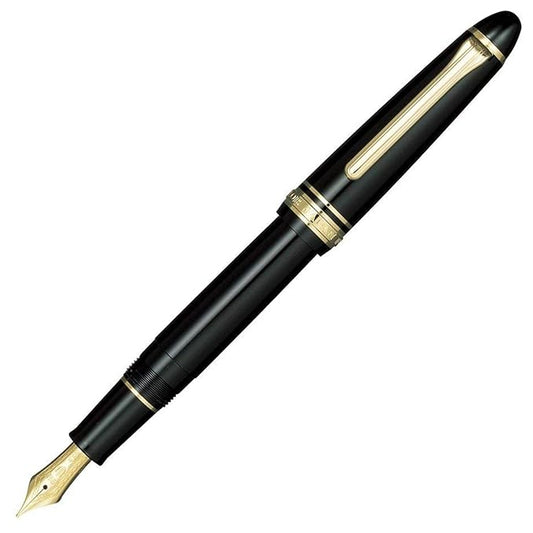 New Sailor Profit 1911 Standard Black Glossy Gold trim 14Kt EXTRA-FINE nib Fountain Pen