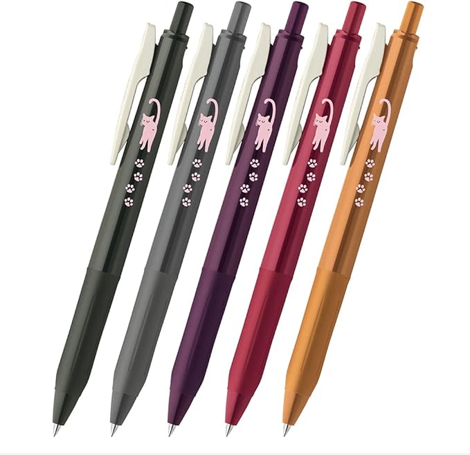 ZEBRA JJ15-5C-VI-CATA Gel Ballpoint Pen Sarasa Clip Vintage Color 0.5mm Cat 5 Color Set A