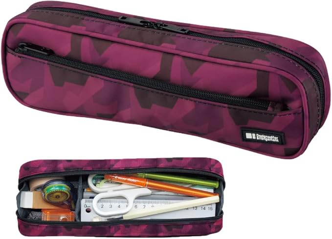 Lihit Lab A7552-24 Pen Case, 2-Way Type, Black