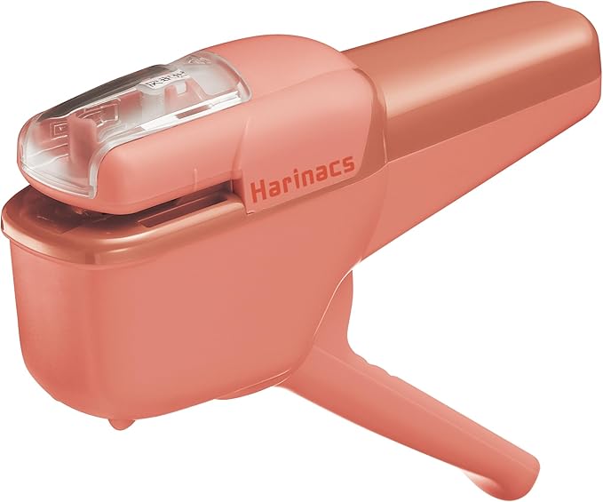 Kokuyo SLN-MPH105G Harinacs Press Stapleless Stapler, No Hole, Green